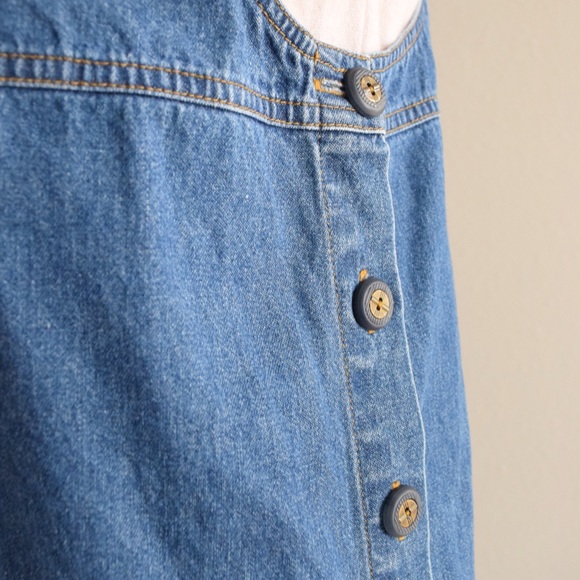 90’s denim maxi dress overalls Small - Picture 6 of 6
